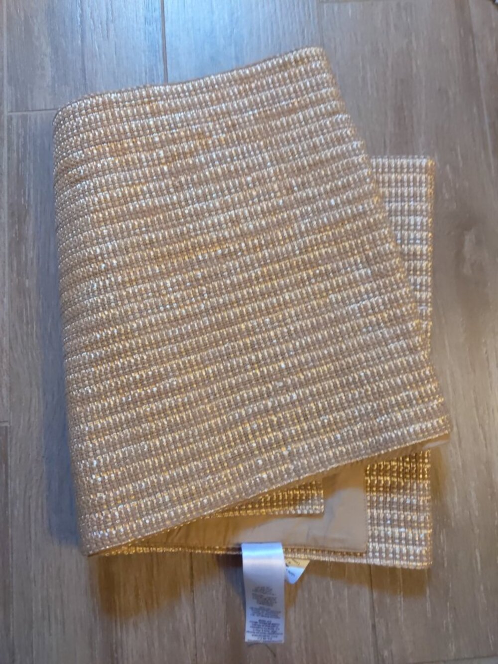 West Elm Metallic Rattan Runner